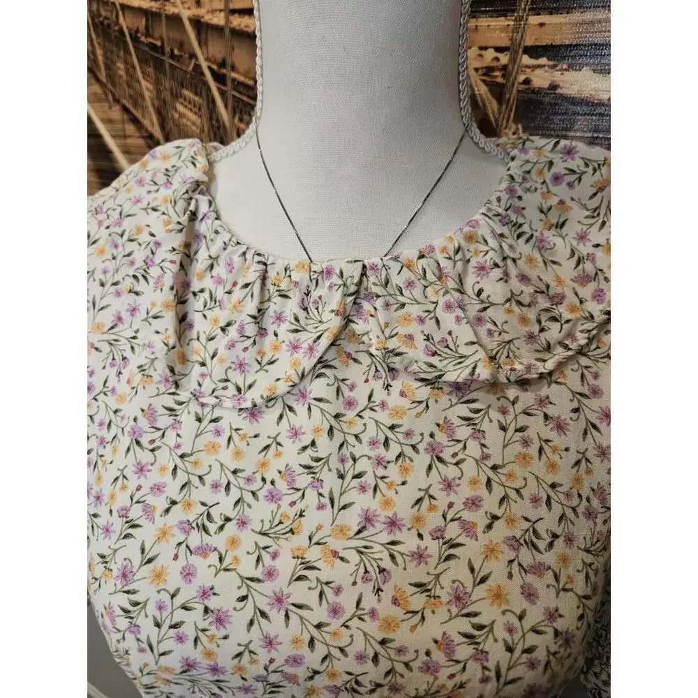 Wild Fable Floral Print Dress with Peter Pan Collar #74 - Picture 5 of 9